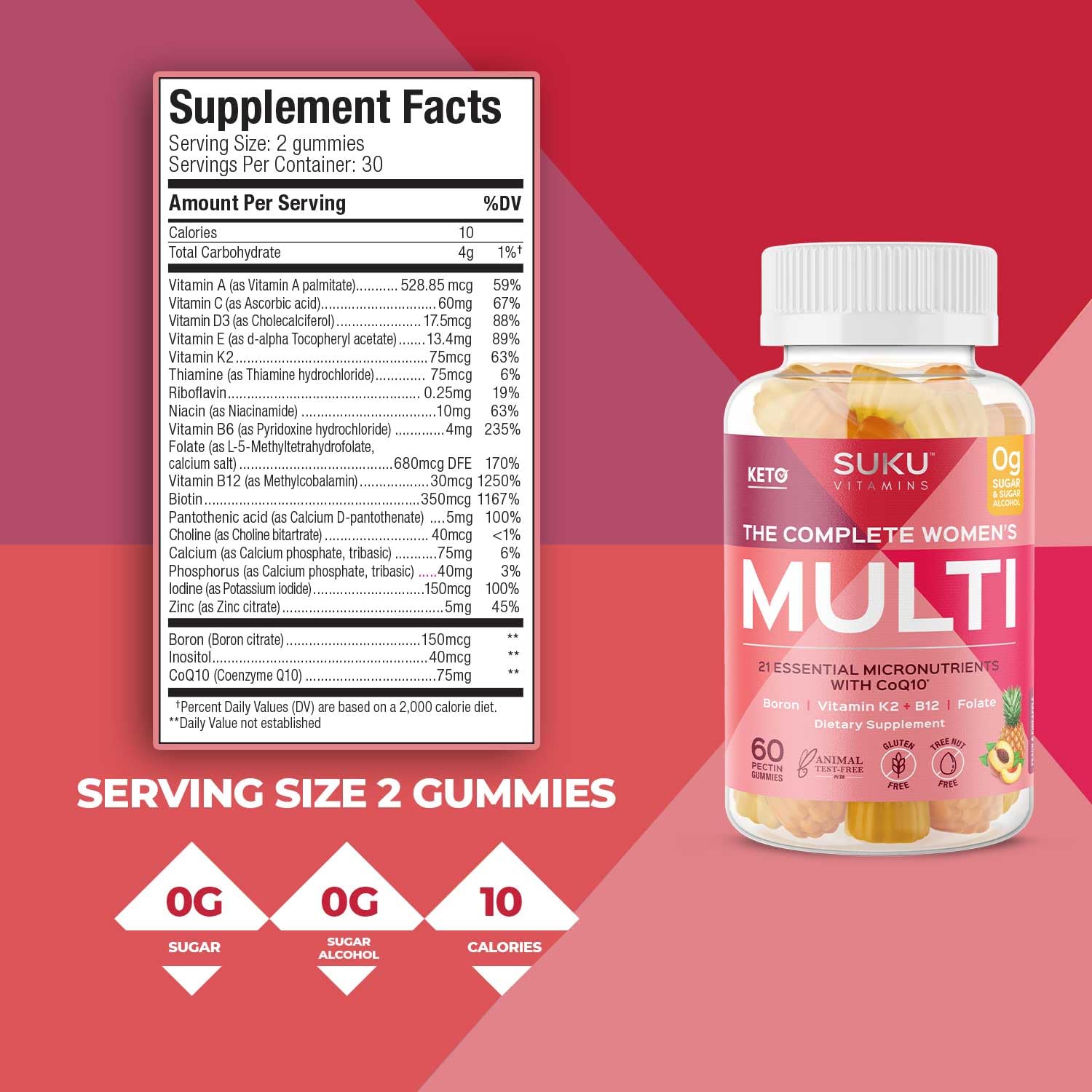 SUKU Complete Women’s Multi box on counter showing easy daily use