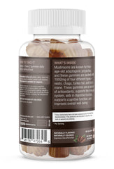 SUKU Vitamins Espresso-flavored gummies closeup highlighting chewy texture.