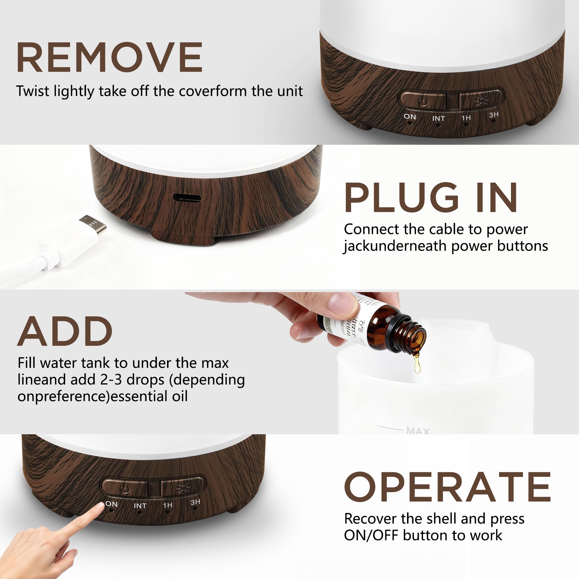 SUMAMAVIA compact diffuser USB powered for on-the-go use