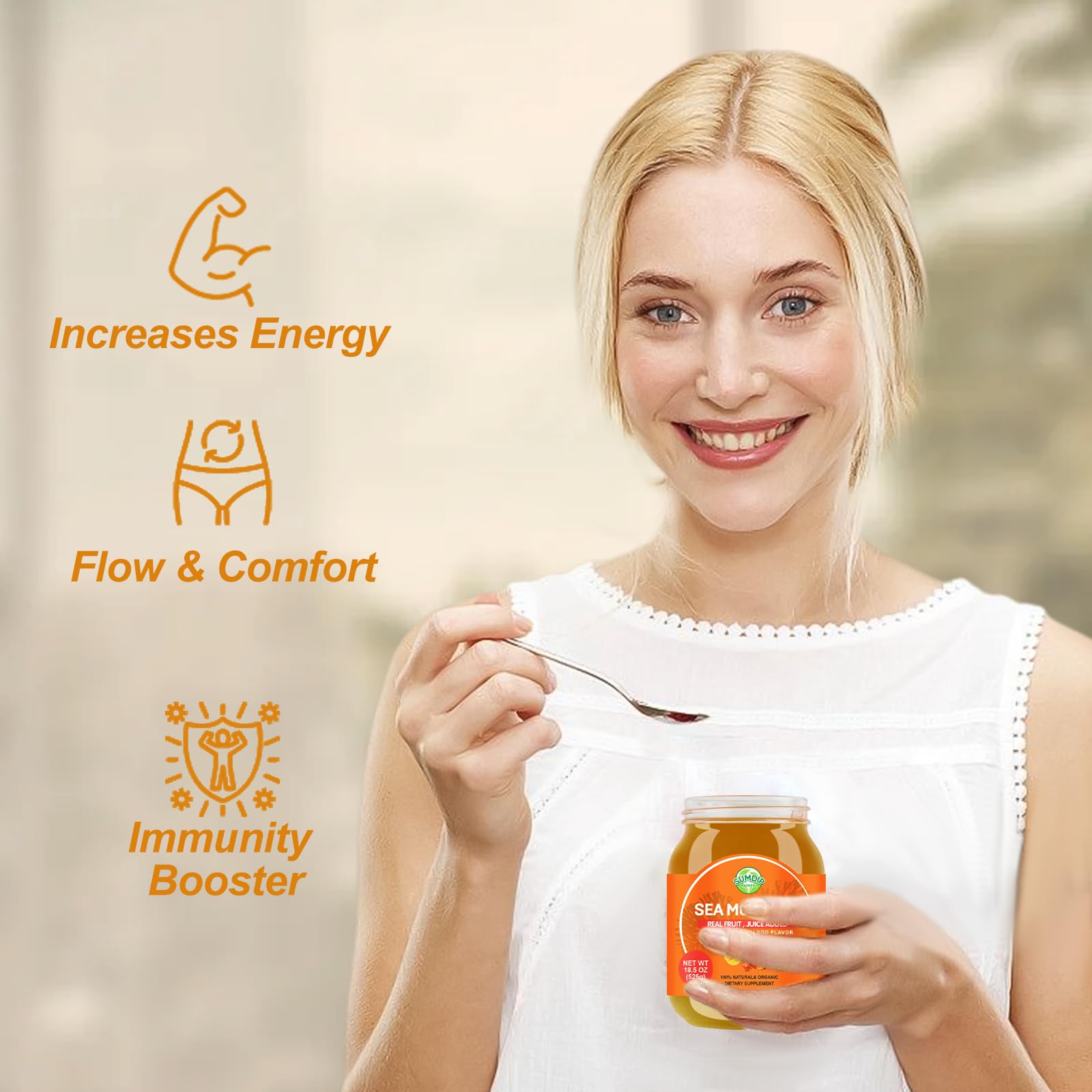 SumDIP sea moss gel refrigeration storage demonstrates freshness up to weeks.