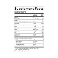 Sun Chlorella 500mg tablets close-up showing compact green pills.