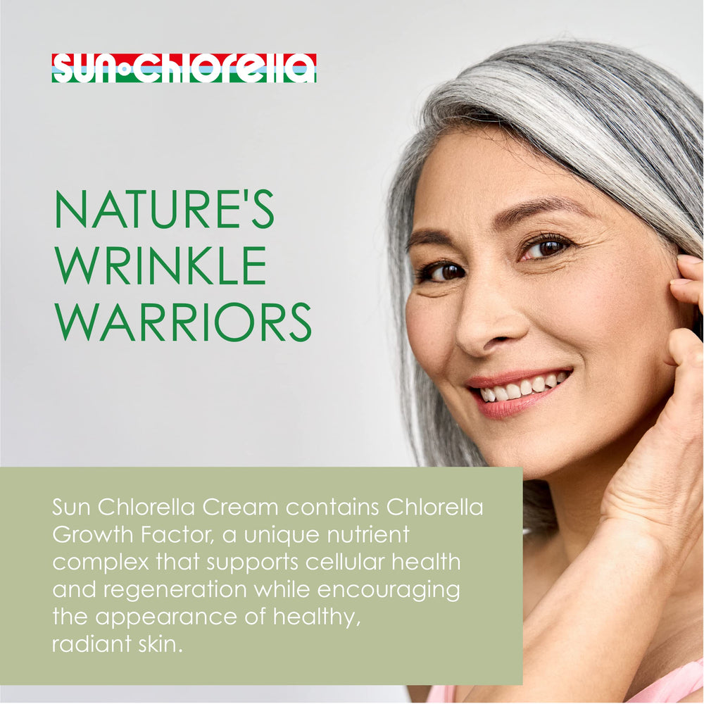 Sun Chlorella Cream Face Moisturizer CGF ingredient supports nourished, hydrated skin