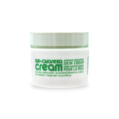 Sun Chlorella Cream Face Moisturizer jar closeup highlights rich hydration for daily care