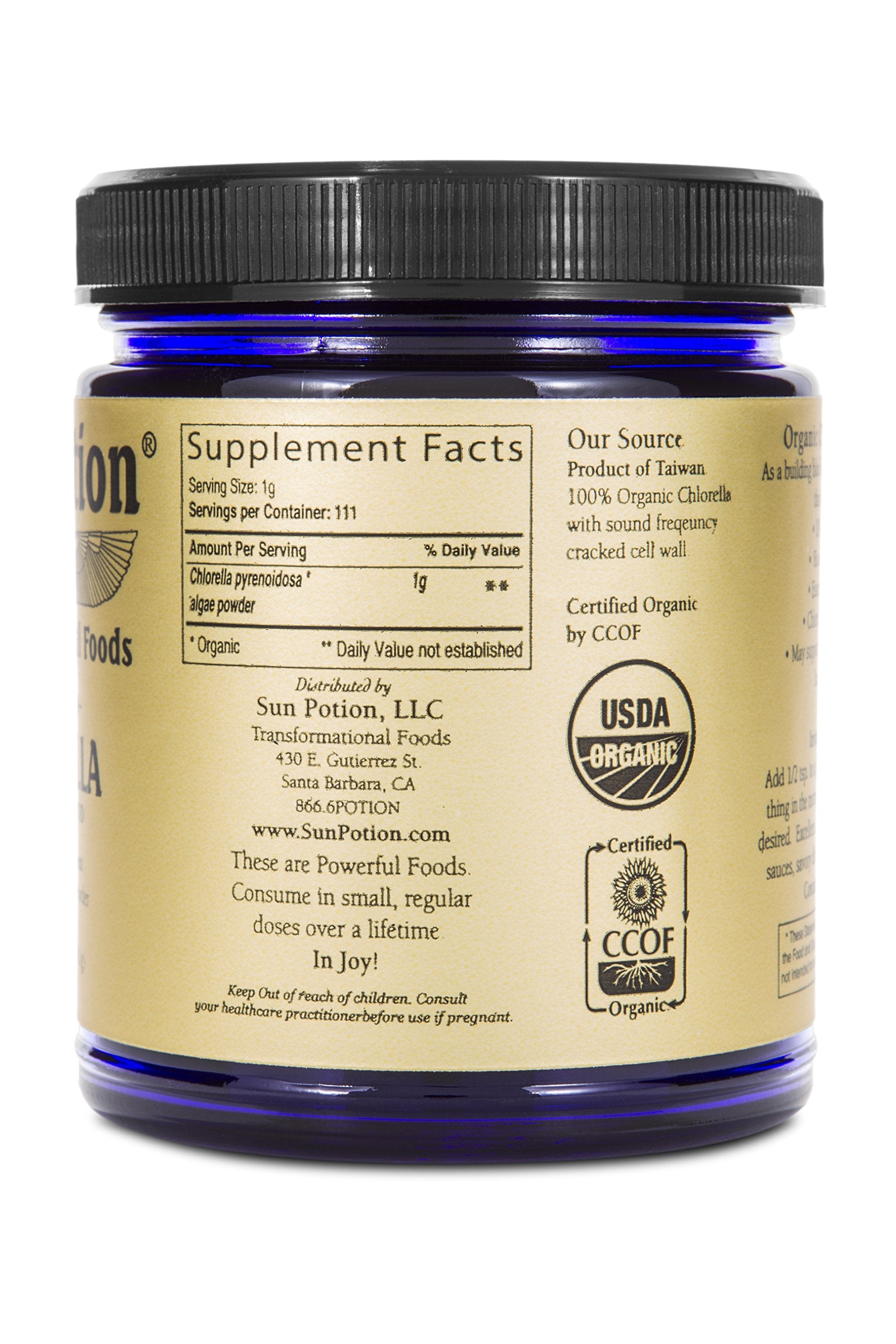 Sun Potion Chlorella Powder 111g smoothie bowl nutrition boost