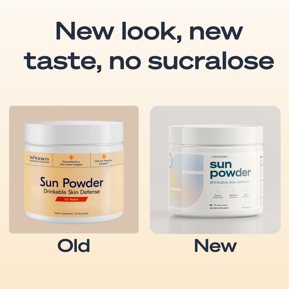 Sun Powder dissolving in water for a refreshing daily drink.