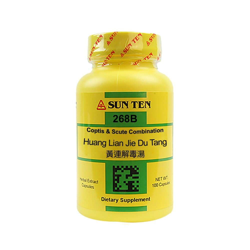 Sun Ten Coptis & Scute capsules bottle view for daily wellness.
