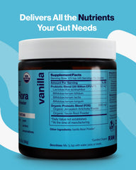 Sunbiotics Friendlier Flora label showing four probiotic strains