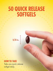 Daily-use setup featuring Sundance softgels for one-per-day dosing