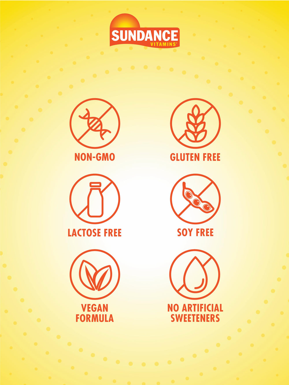 Sundance Vitamin B-12 Energy Gummies label close-up highlighting vegan and gluten-free formula.