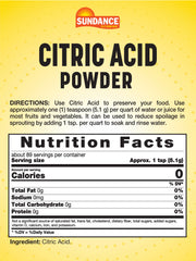 Sundance Citric Acid Powder jar on kitchen counter for preserves