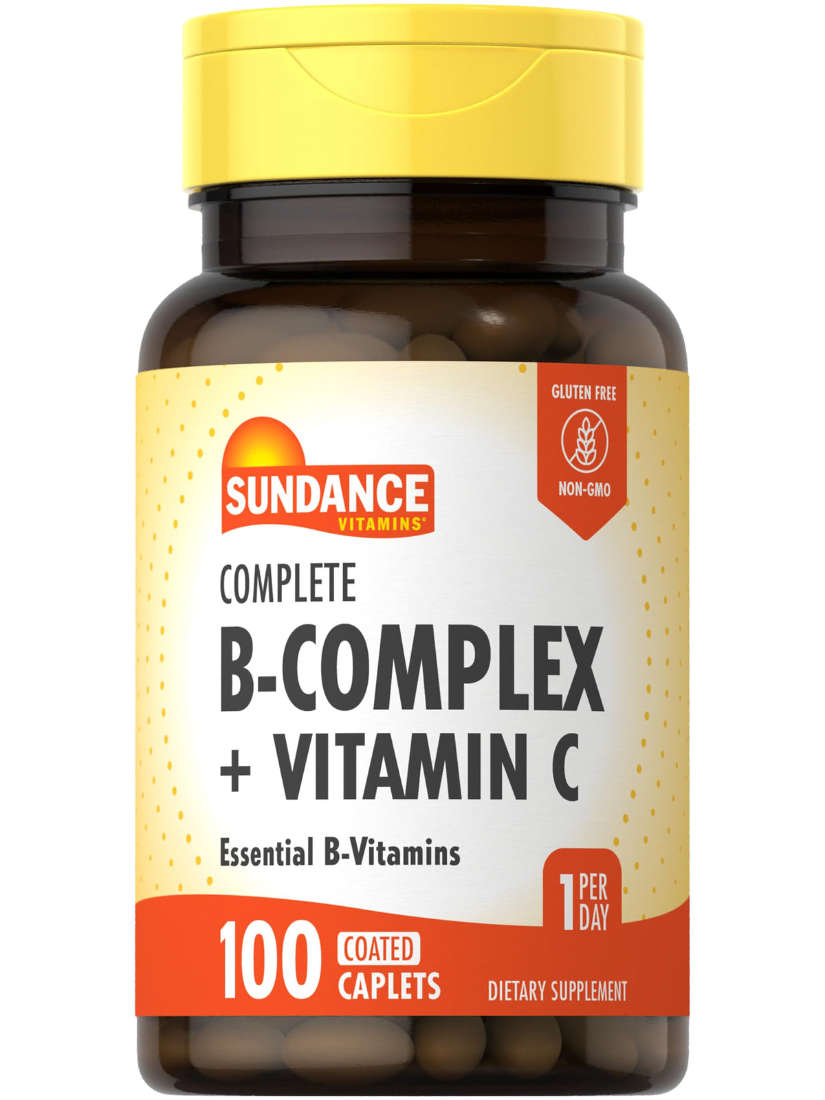 Sundance Complete B-Complex bottle — supports daily vitamin routine at a glance.