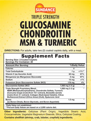 Close-up of Sundance label highlighting triple strength formula