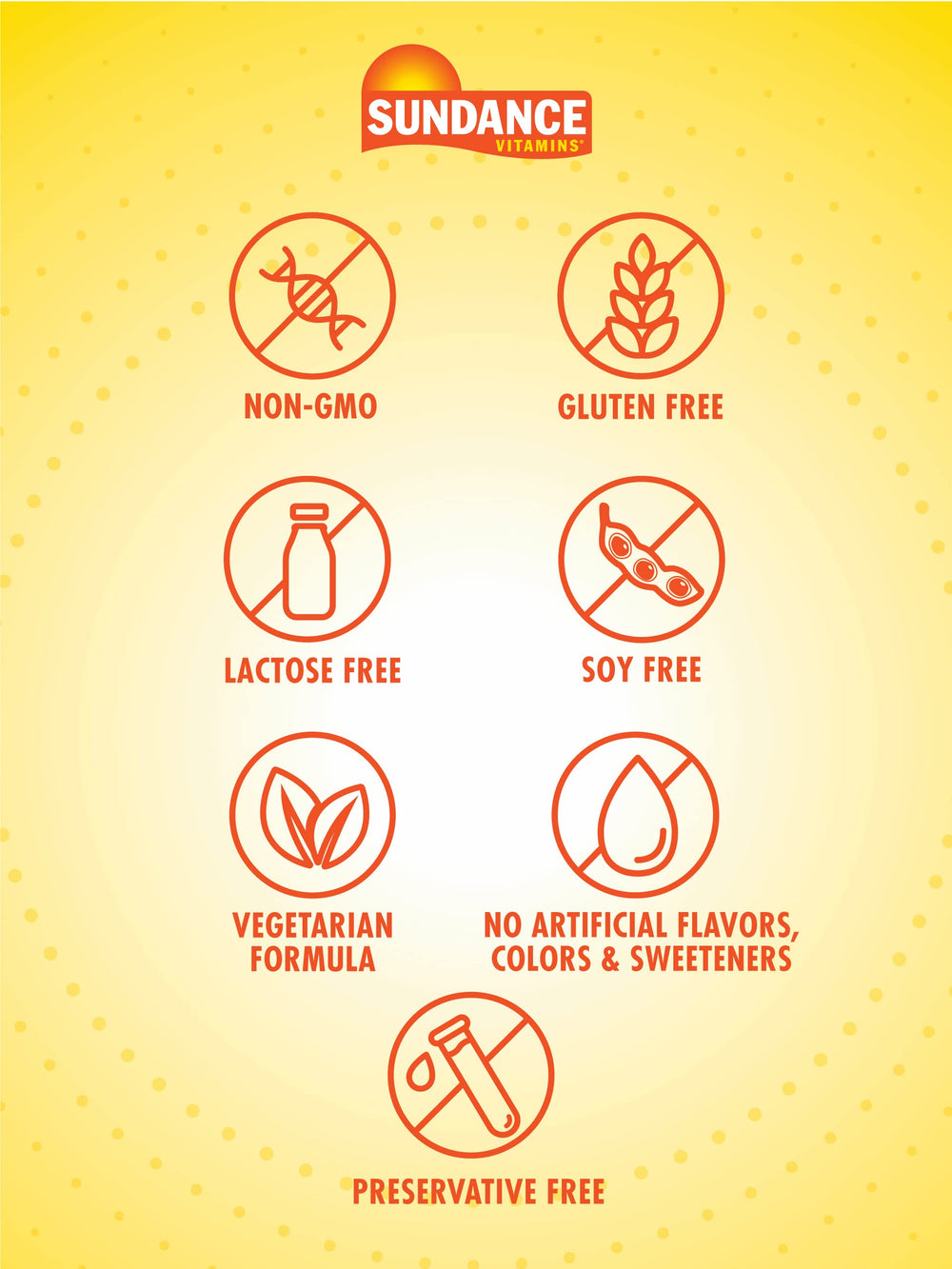 Sundance Liquid D3 label close-up highlighting vegetarian, gluten-free formula