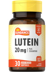 Sundance Lutein 20mg bottle shown for daily eye support