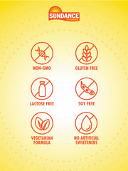 Sundance Magnesium Supplement label highlighting gluten free, vegetarian and non GMO formulation.
