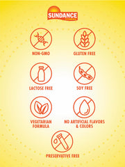Sundance Papaya Enzyme Tablets packaging highlights vegetarian, non-GMO, gluten-free benefits.