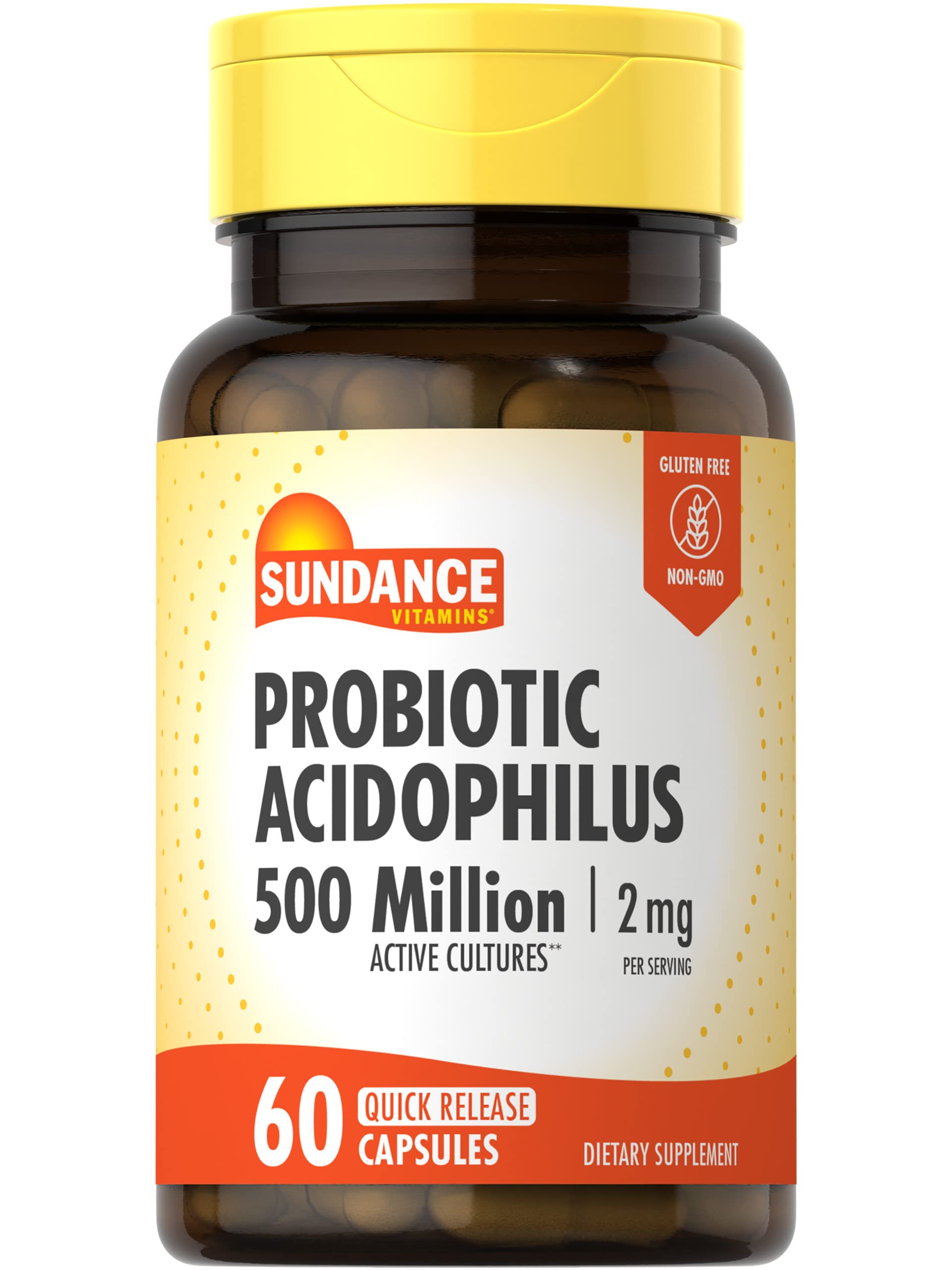 Sundance Probiotic Acidophilus bottle supports daily gut balance