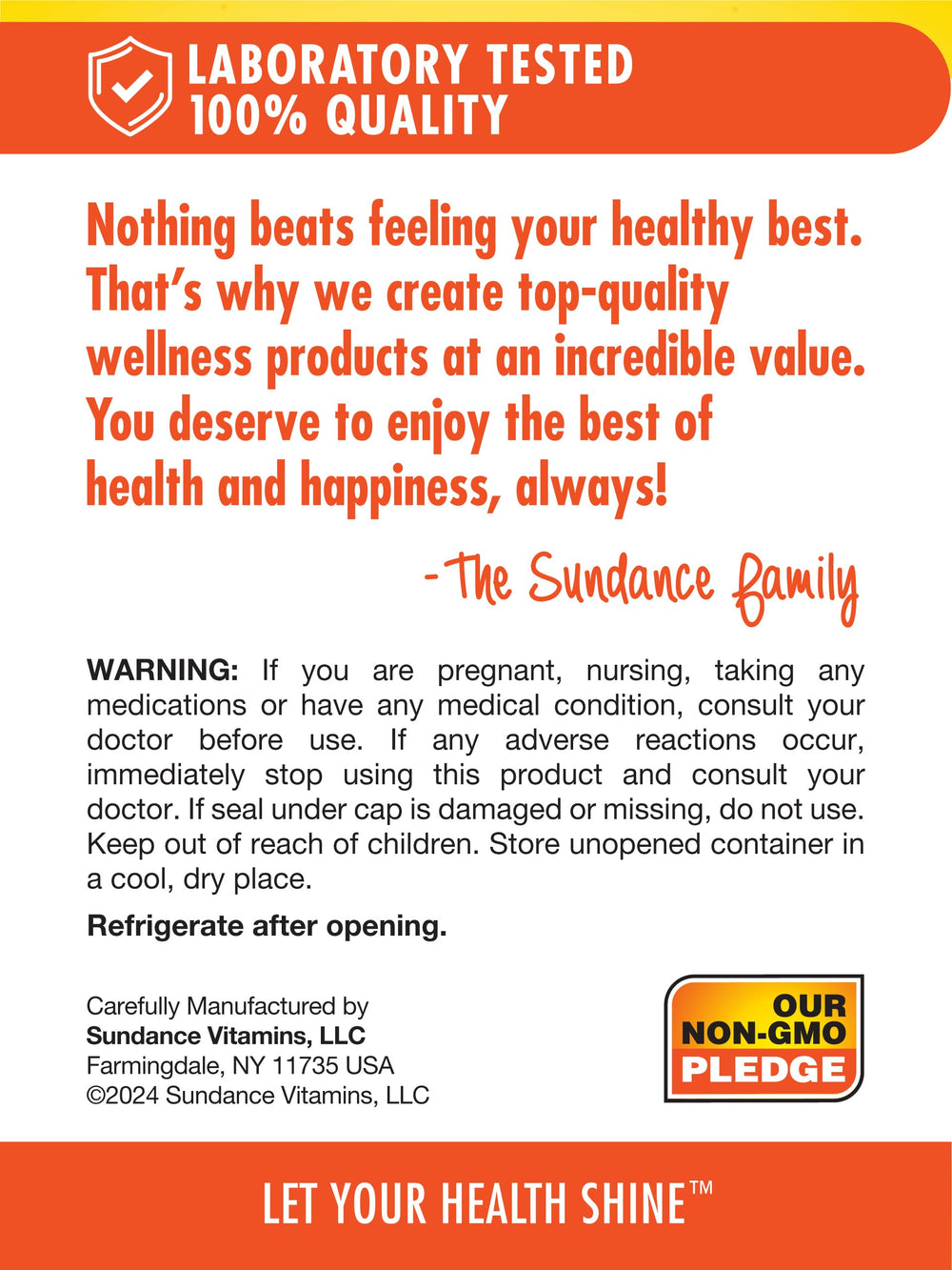 Box and bottle of Sundance Probiotic Aciophilus 17mg with non-GMO branding