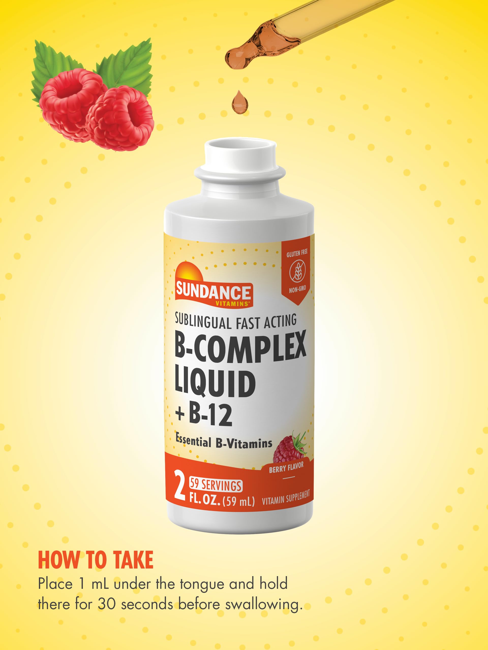 Sundance Sublingual B Complex berry flavor makes routines pleasant.