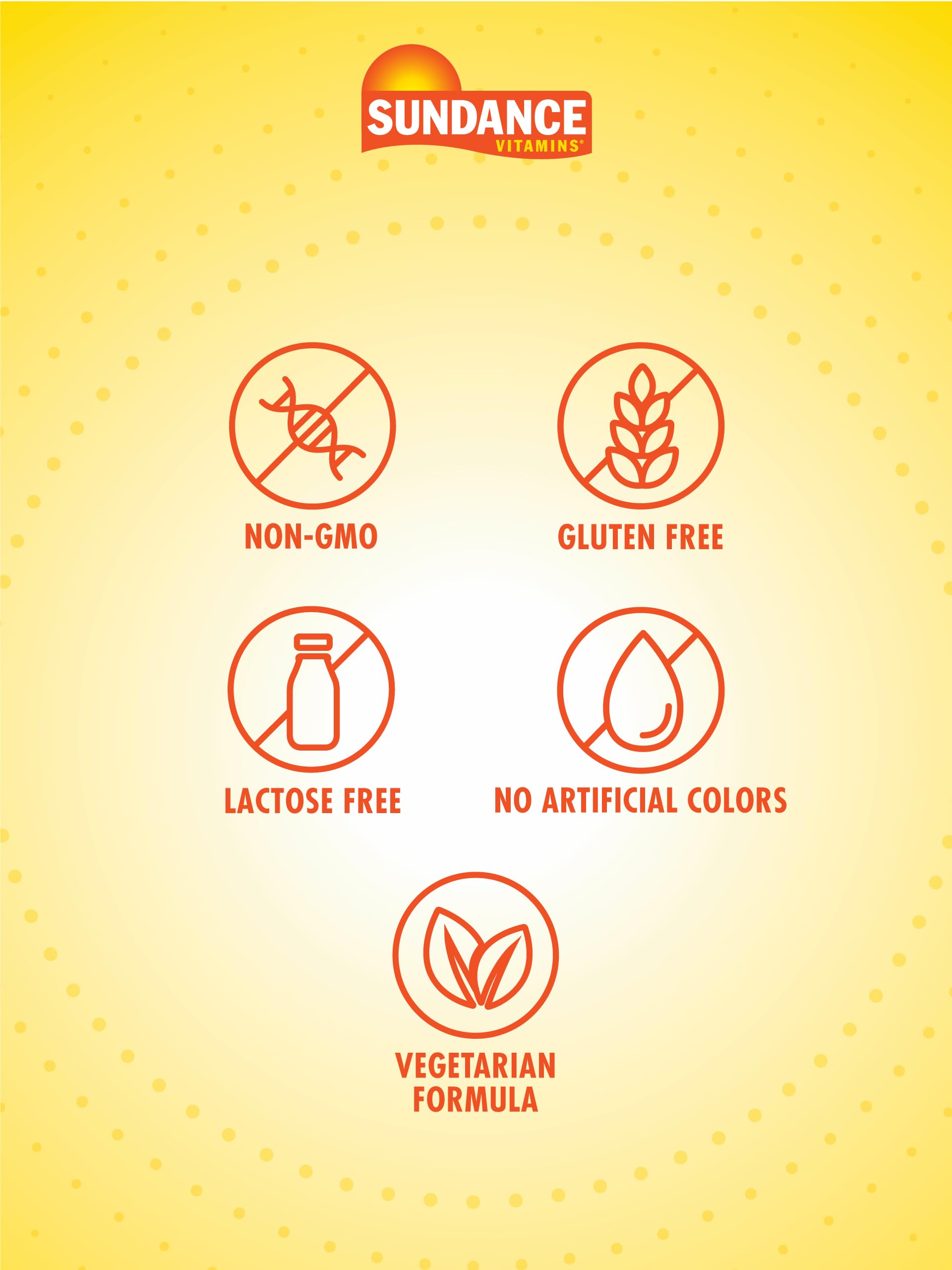 Sundance Sublingual B Complex ingredients label shows vegetarian and non-GMO features.