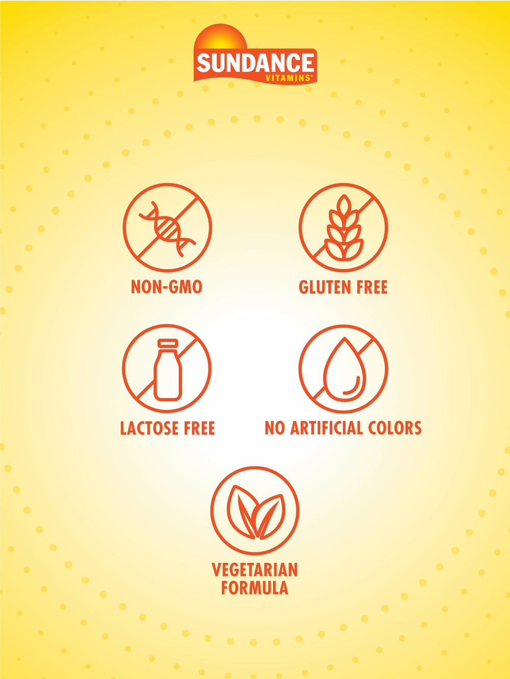 Sundance Sublingual B Complex ingredients label shows vegetarian and non-GMO features.