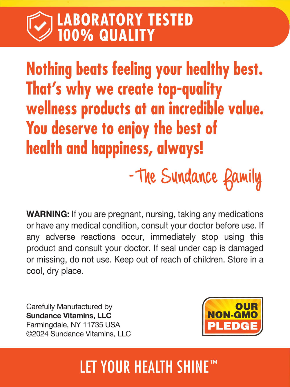 Sundance Vitamin B-2 packaging box ready for shelf storage.