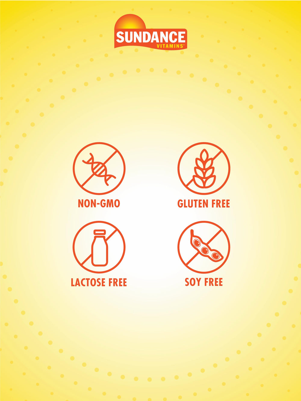 Sundance Women's ABC Complete Multivitamin packaging shows non-GMO and gluten-free features.