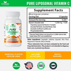 Sundhed Natural Liposomal Vitamin C capsules close-up highlighting potential skin support.