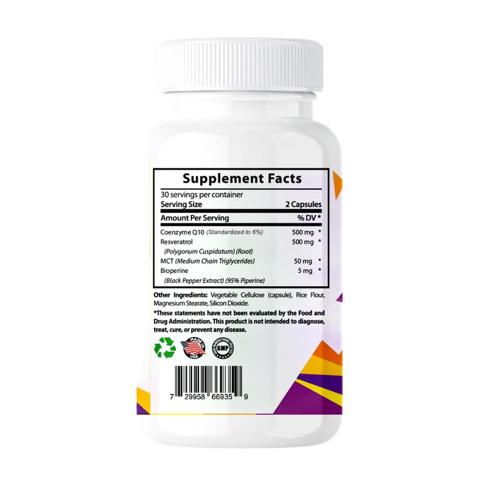 Sundhed Natural Resveratrol capsules packaging emphasizing antioxidant blend.