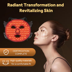 Sunegg red light mask close-up of hypoallergenic silicone surface for all skin types.