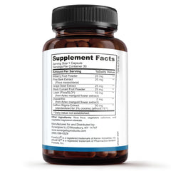 Sunergetic capsules close-up showing easy once-daily intake.