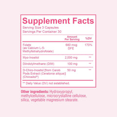 Close-up of Sunergetic inositol capsules supporting ovulation harmony.