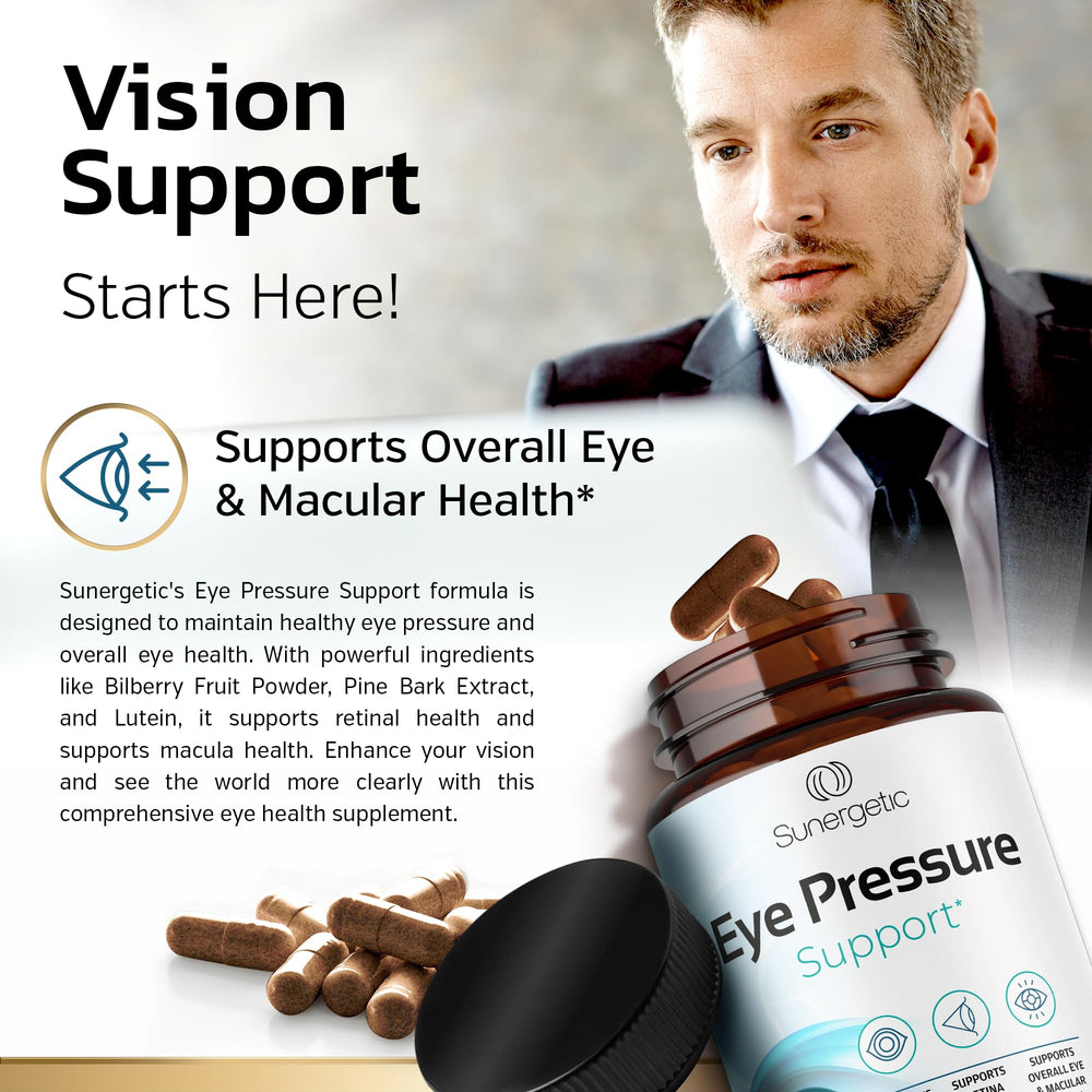 Sunergetic illustration highlighting macular health and ocular support.