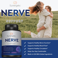 Sunergetic Nerve Support daily dosage guide illustration for consistency.
