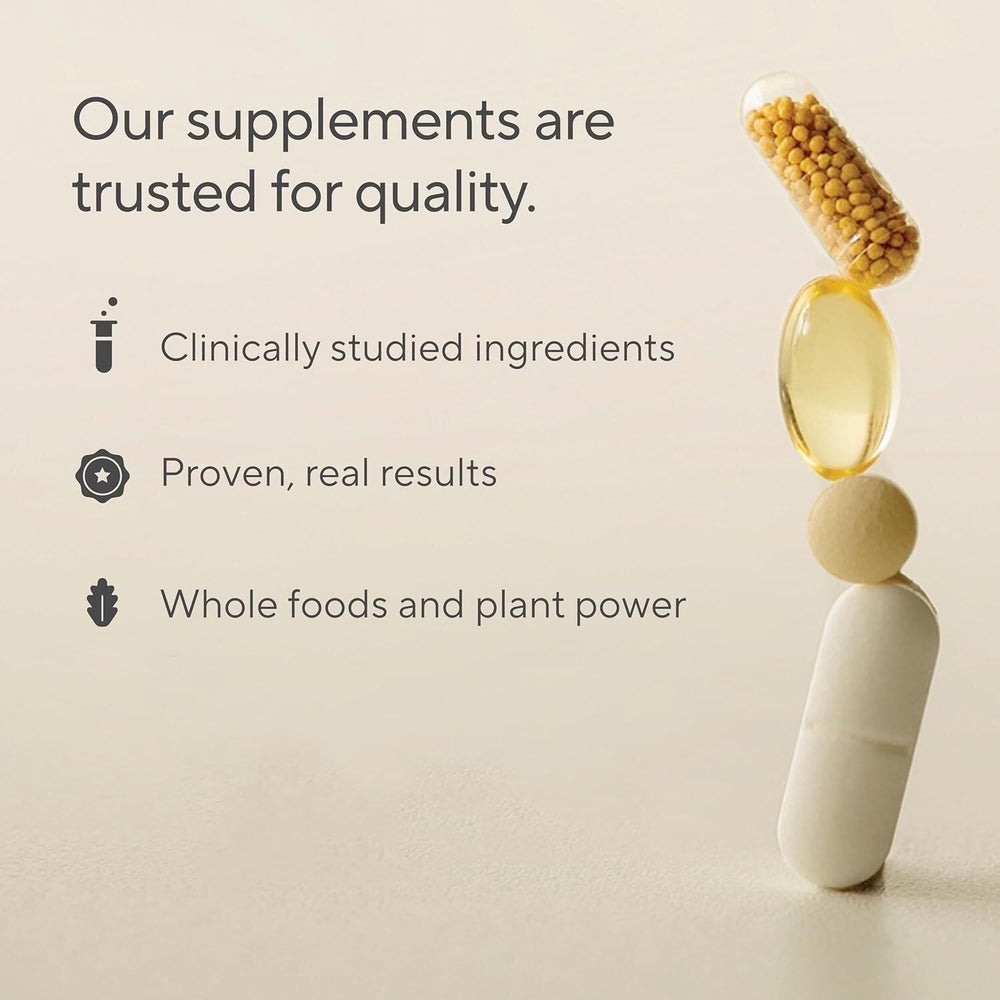 Sunergetic bottle features science-backed strains DE111 and PreforPro.