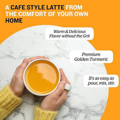 Sunfood Golden Milk Super Blend turmeric powder measure for easy dosing
