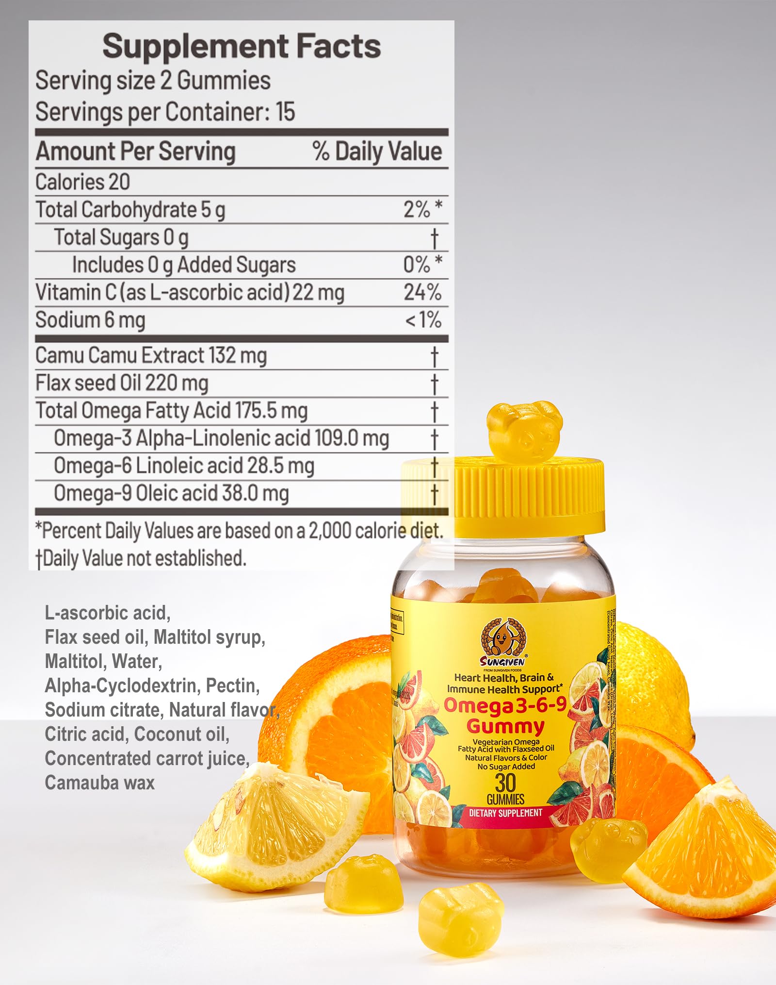 SUNGIVEN Men’s multi-essentials gummies featuring 12 vitamins and minerals.
