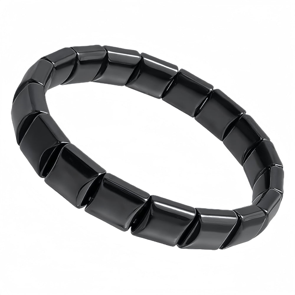 Sunglnl Hematite bracelet close-up showing focused energy for daily wear.