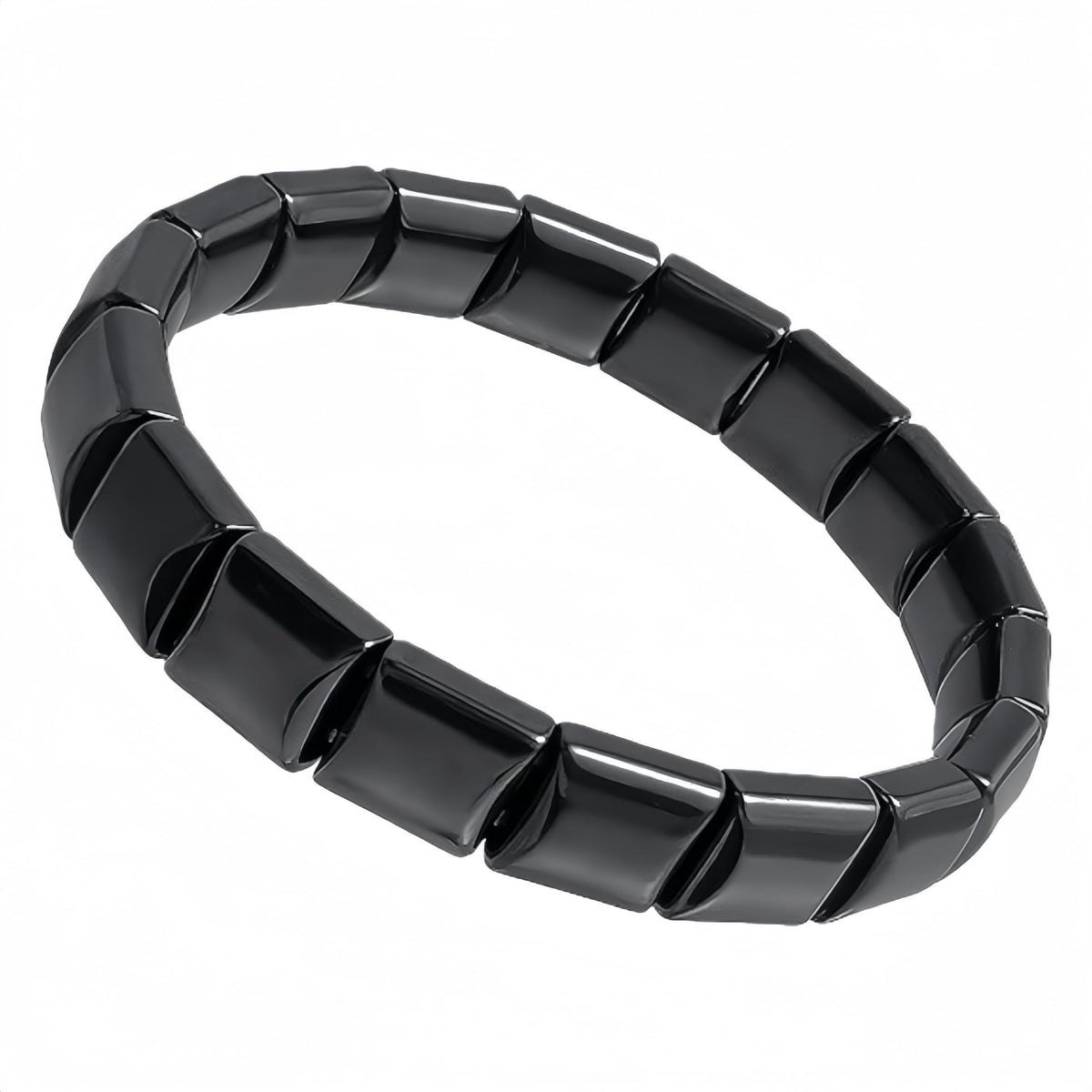 Sunglnl Hematite bracelet close-up showing focused energy for daily wear.