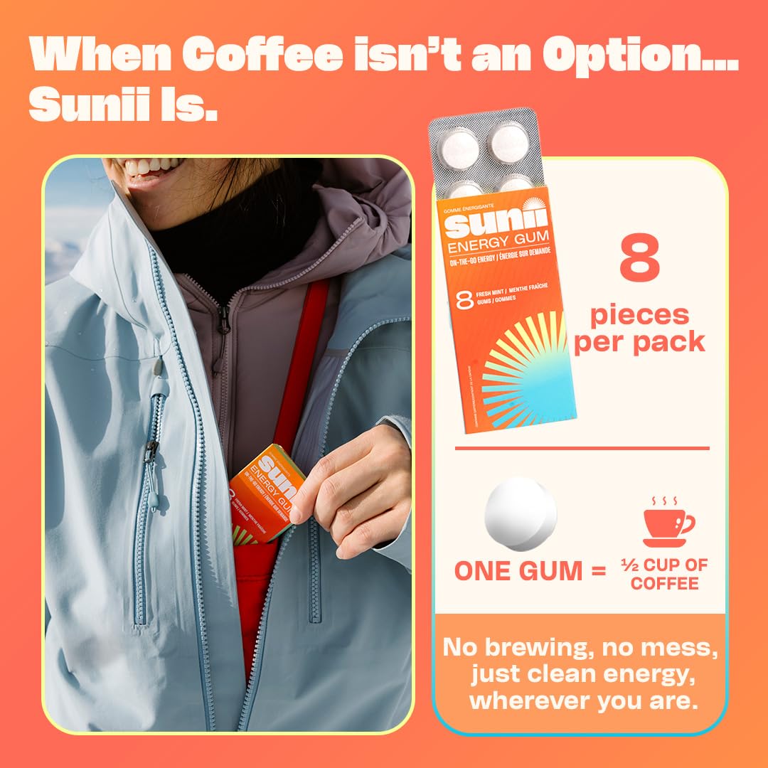 Sunii Energy Gum portable pocket pack ideal for travel