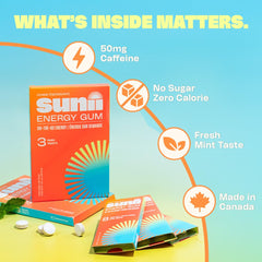 Sunii Energy Gum on a study desk for quick mental clarity