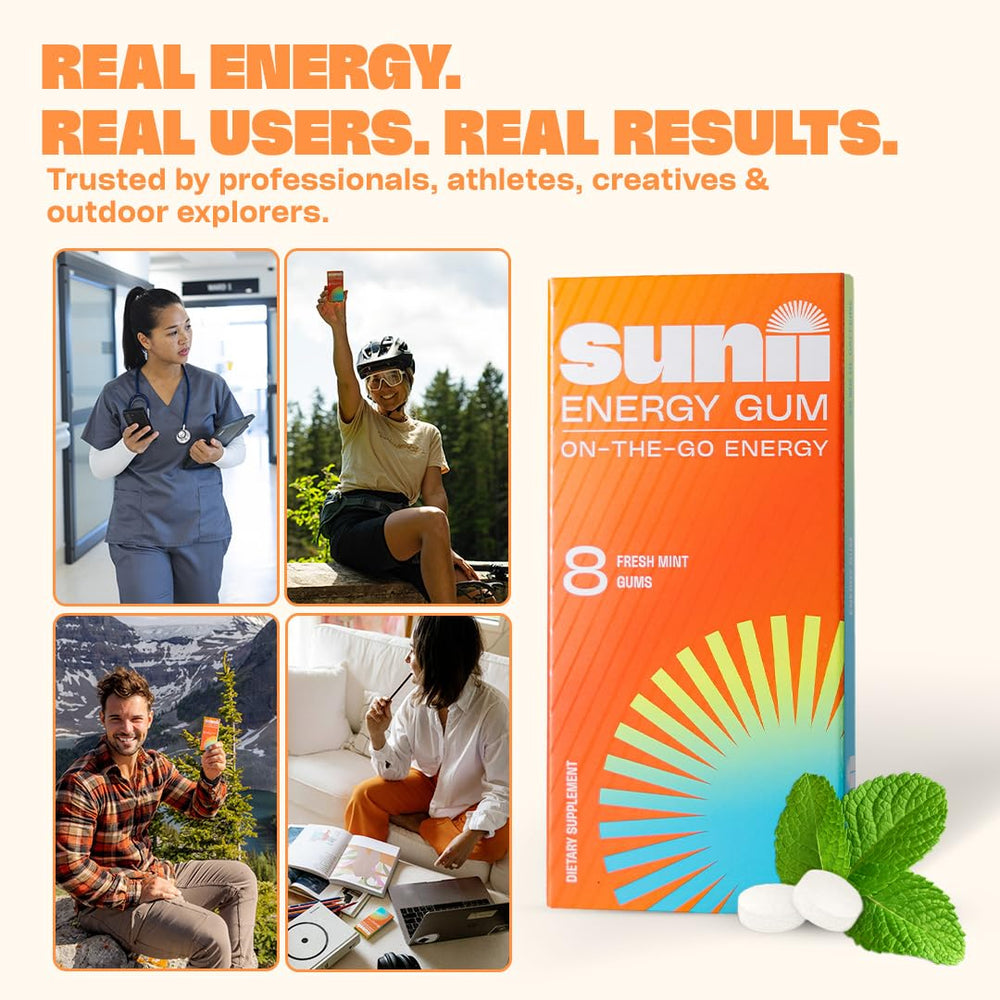 Sunii Energy Gum zero-calorie mint breath refresh