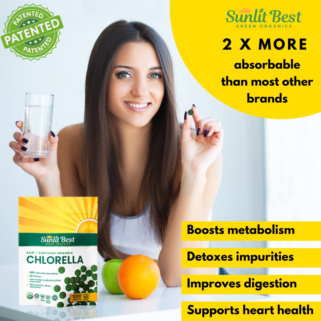 Easy-to-swallow Sunlit Best chlorella tablets