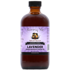 Sunny Isle Lavender Jamaican Black Castor Oil 8oz bottle nourishes hair and scalp