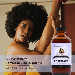 Sunny Isle Rosemary oil helps boost hair shine and manageability.