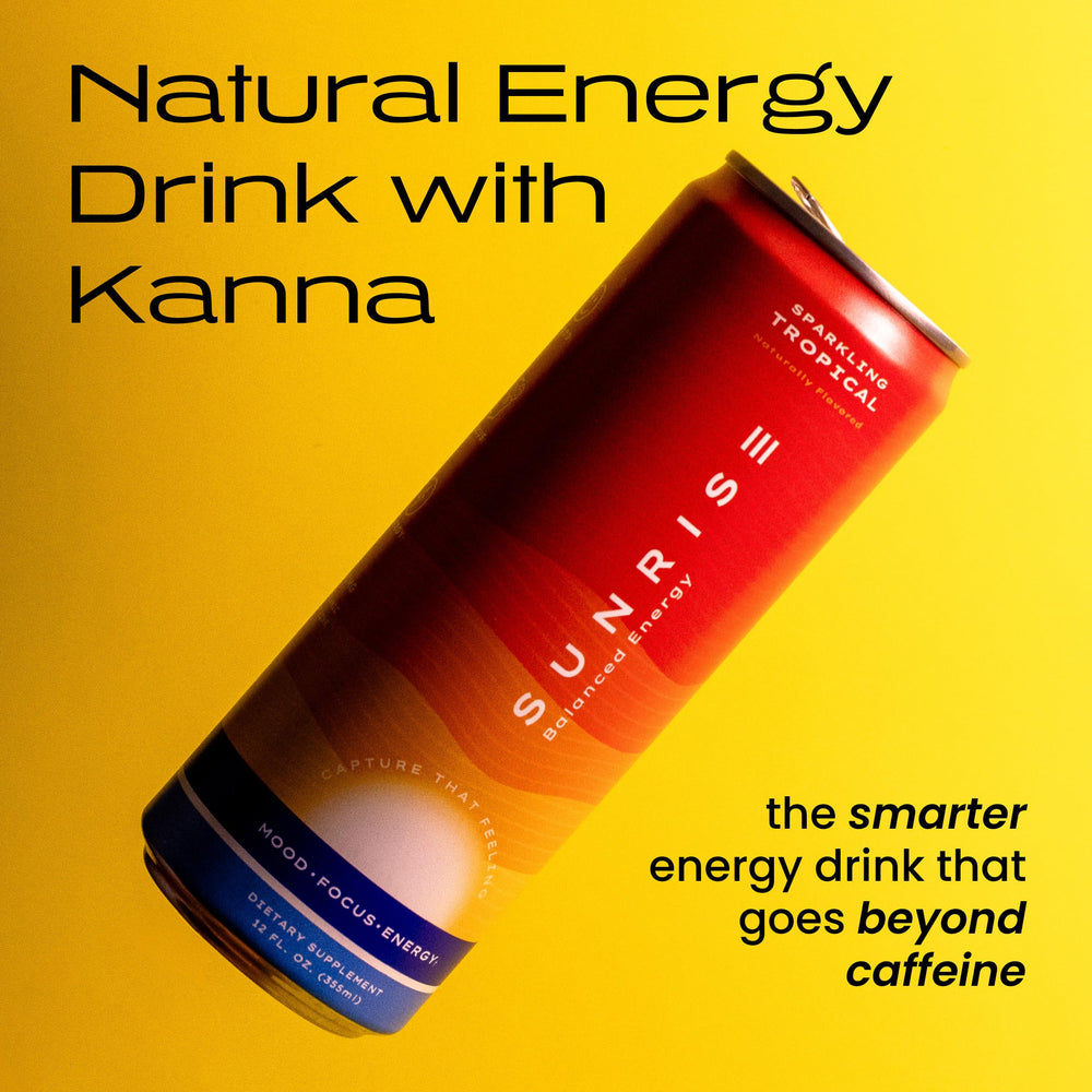 Sunrise Balanced Energy Kanna in fridge ready for quick pick-me-up