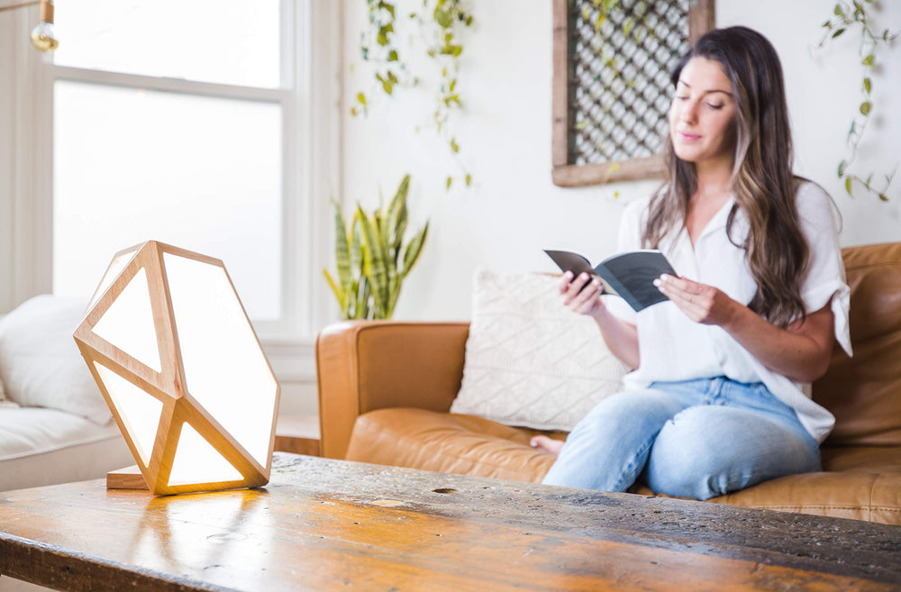 Full DayBright panel provides wide coverage for rooms and desks