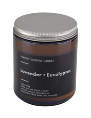 SunSest 8oz long-lasting candle with visible label for extended use and gift-ready presentation.