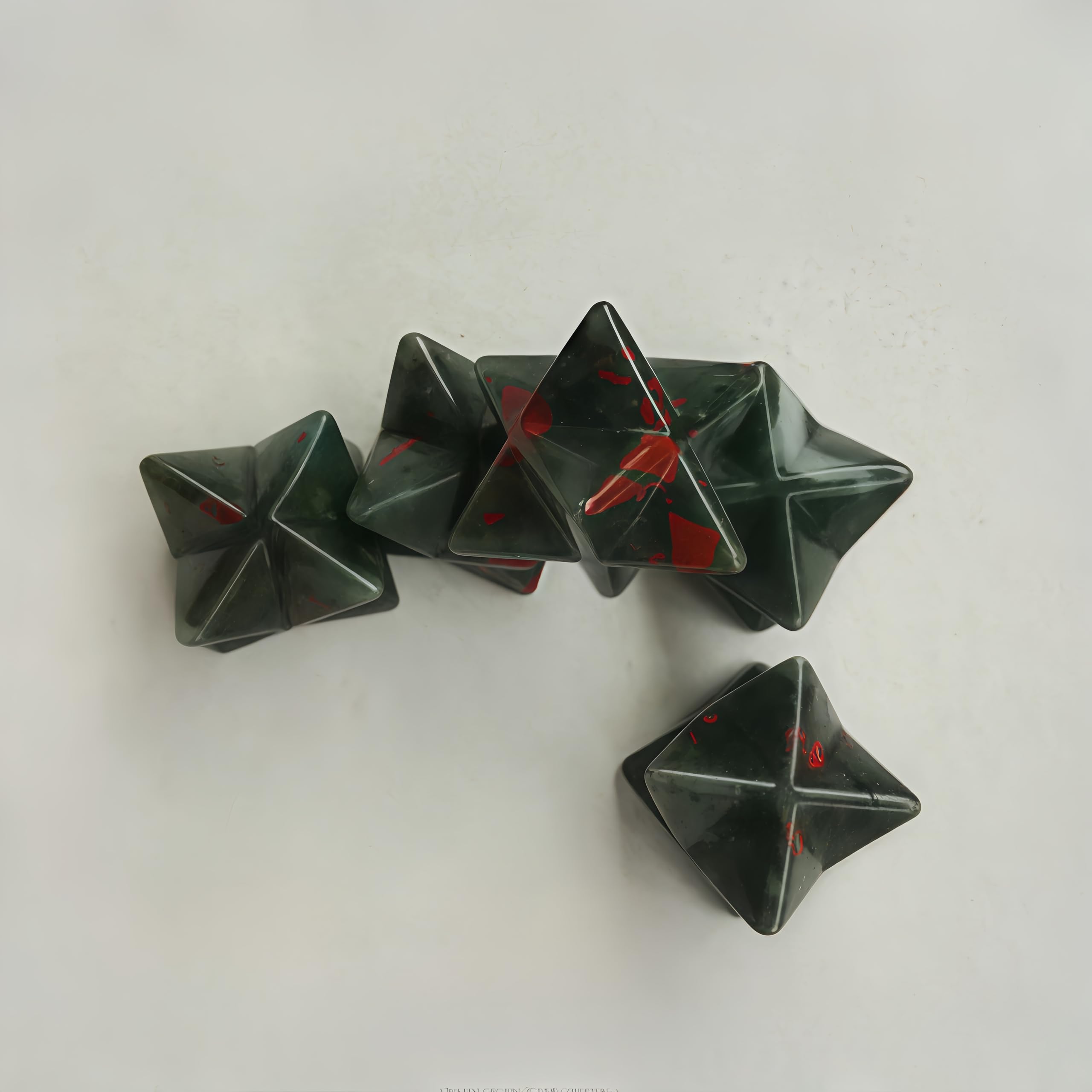 Sunshcat African Bloodstone Merkaba ready for energy balance rituals.
