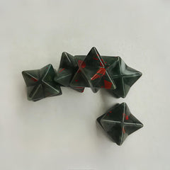 Sunshcat African Bloodstone Merkaba ready for energy balance rituals.